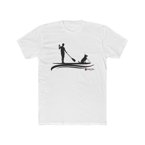 Paddleboard Paddle Dog T‑Shirt – SUP Silhouette with Pup - Ruff Life Gear
